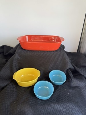 Set Of 4 CW Baking Dishes By Corningwear