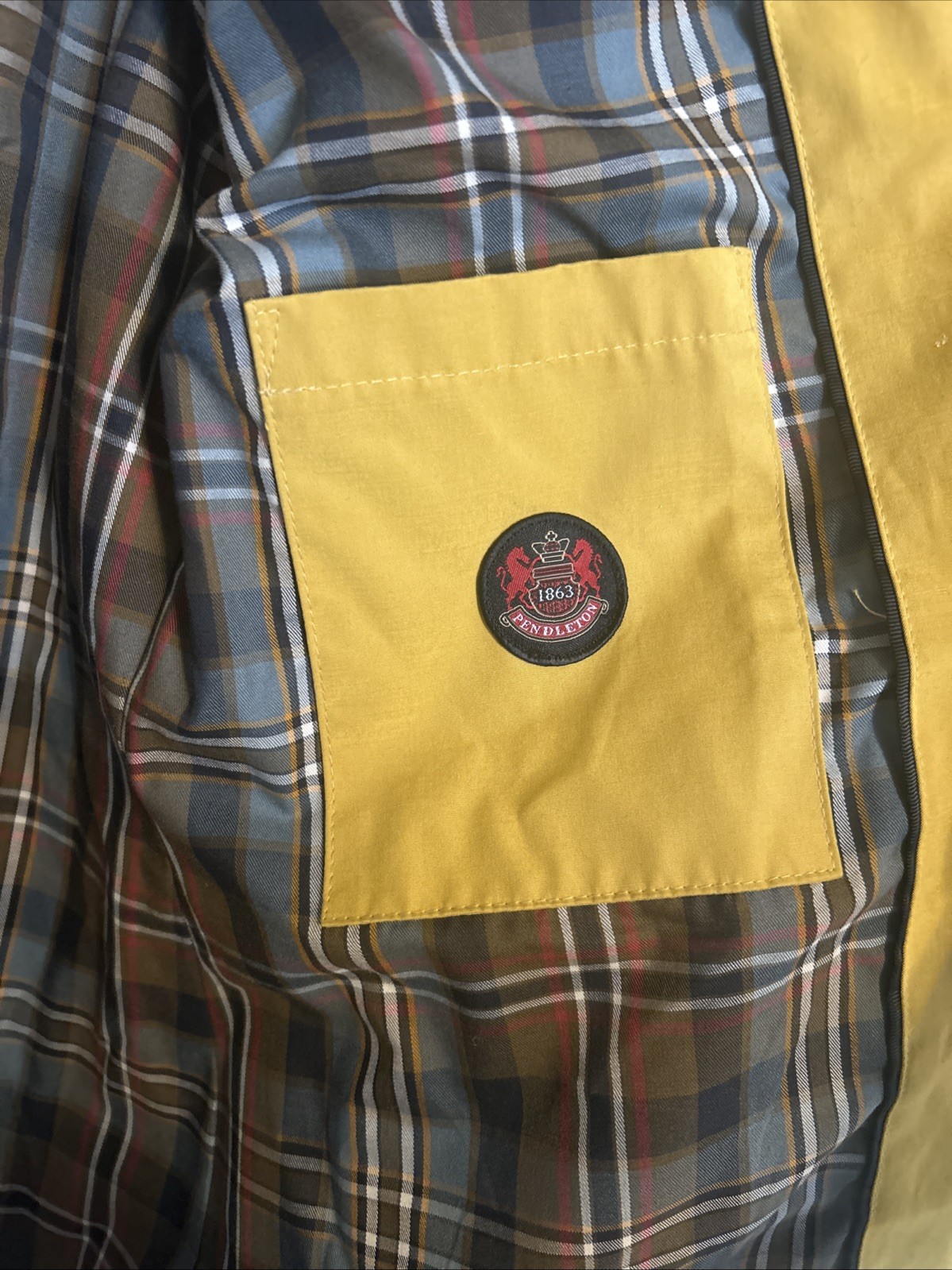 NWT women’s pendleton Mustard yellow rain jacket … - image 11