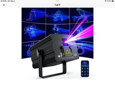 RGB Laser Effect Light, DMX APP Control, Fan Cooled, Mounting Bracket