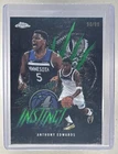 2025 Topps Chrome Anthony Edwards Refractors Green (RAW)