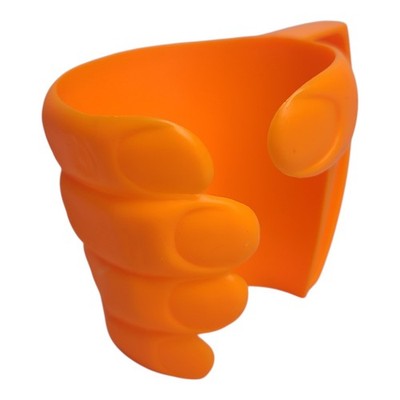 VTG 7-Eleven 7-11 Hand Fist Cup Holder Drink Handle Big Gulp Slurpee Orange