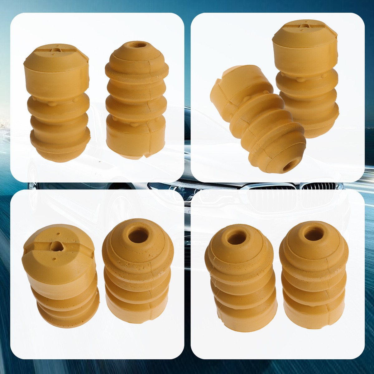 BMW E36 E46 Rear Shock Bump Stop Set (2 Pieces) - OEM Part 33 53 1 136 395 / 33531136395