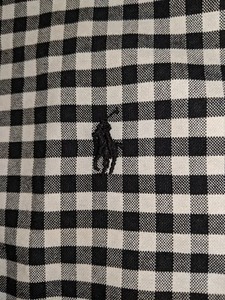 ralph lauren black and white check shirt