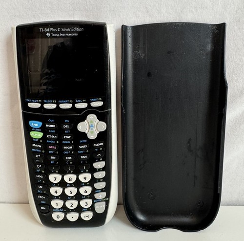 Texas Instruments TI-84 Plus C Silver Edition Graphing Calculator Black Untested