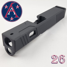 G26 SLIDE GEN 3-4, CYPHER, SNIPER GREY CERAKOTE, REAR SERRATIONS