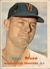 1957 Topps 153 Karl Olson VG-EX #D257843