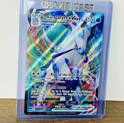 Ice Rider Calyrex VMAX Rainbow Secret 046/198 Chilling Reign