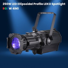 LED 250W LEKO Profile Spotlight RGBW4IN1 Dj Stage Theater Focus/ LEKO Spot Light