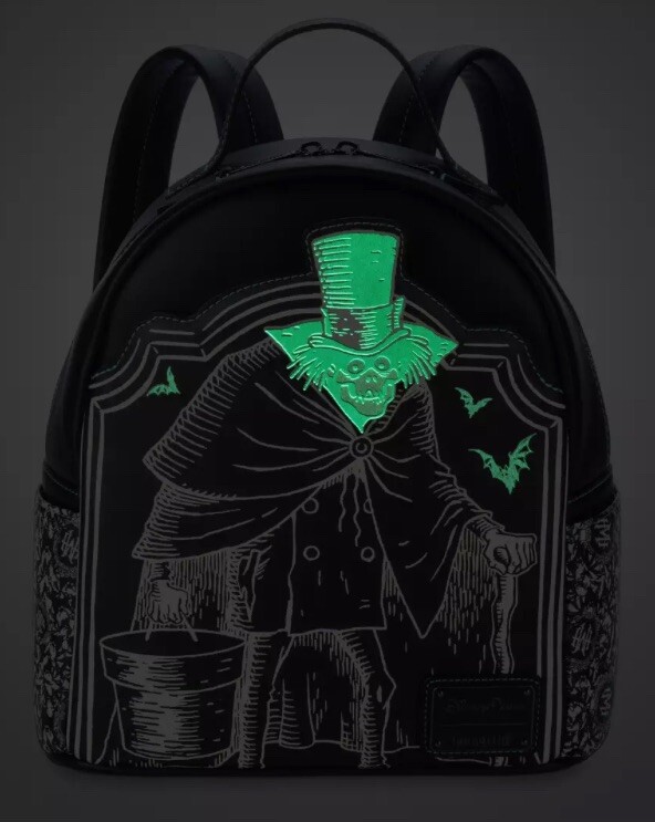 2024 Disney Parks Loungefly Haunted Mansion Backpack Hatbox  display picture 2