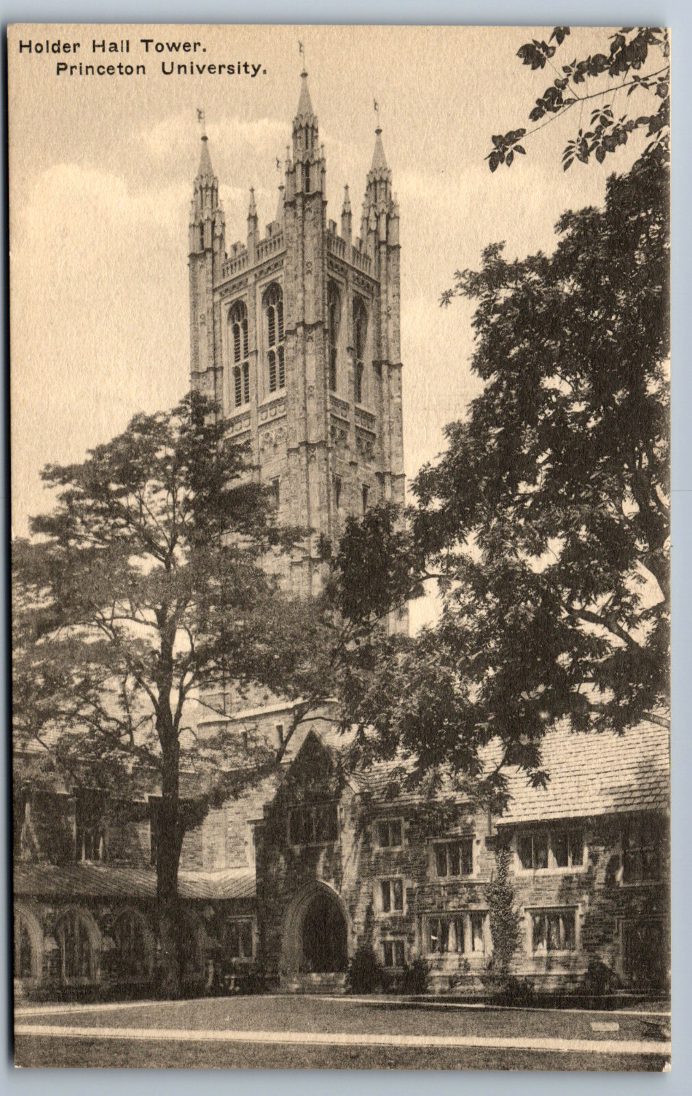 Postcard New Jersey NJ Holder Hall Tower Princeton University AC5 | eBay