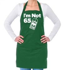 I'm Not 65 i'm 54 Plus VAT Funny - Unisex Adult Apron - 65th Birthday funny
