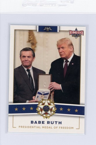 Decision 2020 Presidential Medal of Freedom Bade Ruth Donald Trump # ...