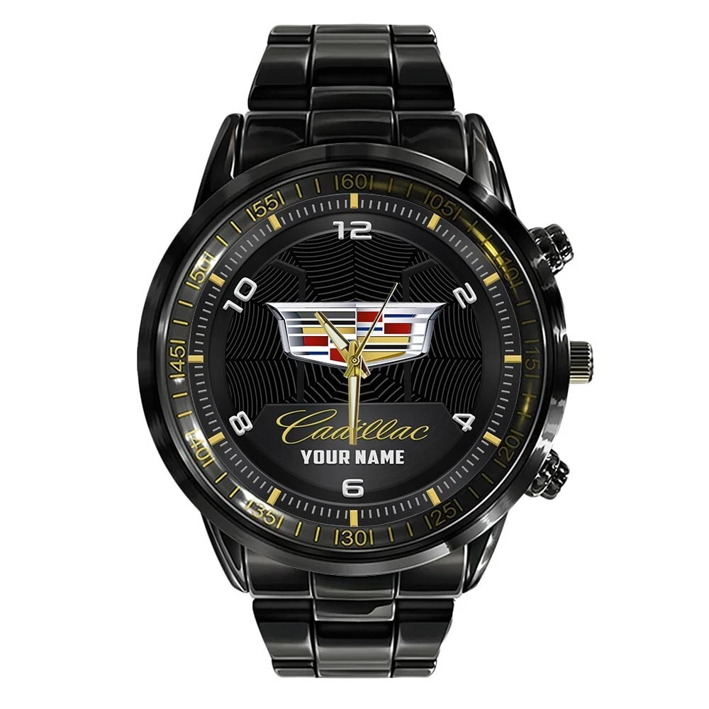 Cadillac Stainless Steel Watch, Gift For Dad, Christmas Gift