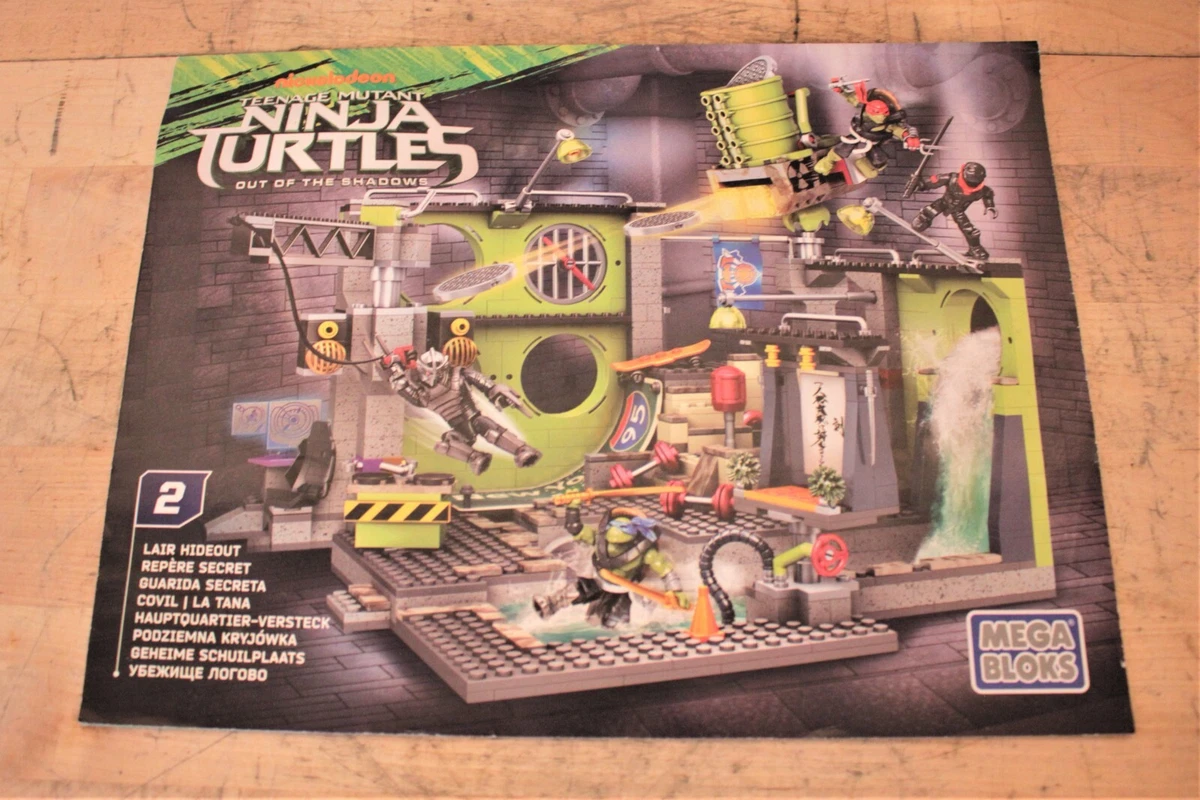Mega bloks teenage mutant ninja turtles out of the shadows lair hideout hotsell