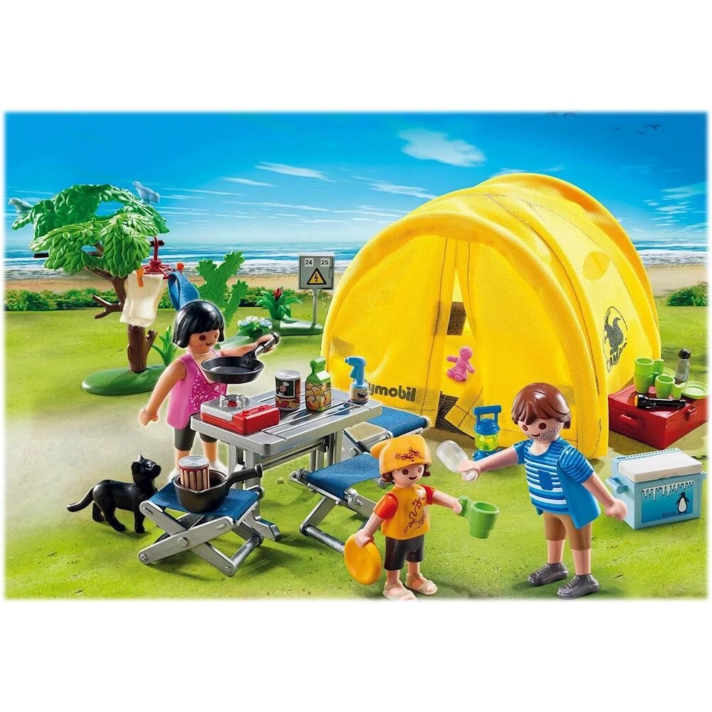Playmobil Family Camping Trip 5435 with Figures and Tent EUC eBay