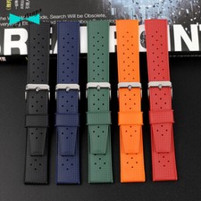 Cinturino orologio tropicale silicone gomma forati 20 22 mm sub vintage tropical