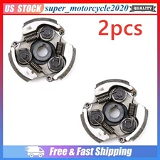 2x Engine Clutch For 2 Stroke 47cc 49cc Mini Pocket Bikes Dirt PIT Bike ATV Quad