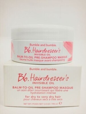 Bumble & Bumble Hairdresser`s Invisible Oil Balm To Oli Pre Shampoo Masque 5.8oz
