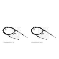 Blue Print Bremsseilen Set Links Rechts Hinten FüR Mitsubishi L 200/Triton