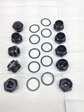 10 HOLLEY CARBURETOR FUEL INLET FITTING 5/16" Tube 1/2" INVERTED FLARE 7/8-20