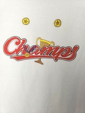 Iron On Patch Sports Trophy Winner Champs Embroidered NEW Sealed