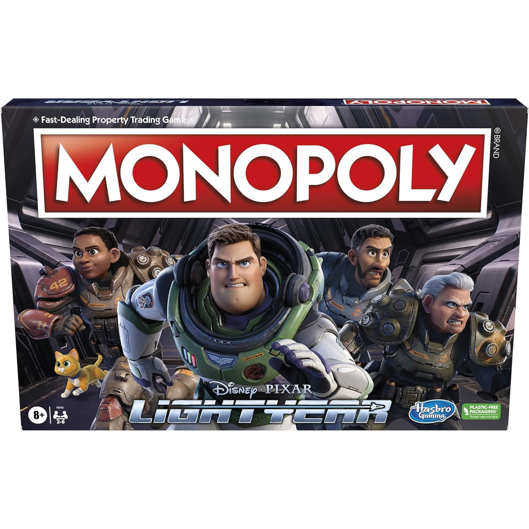 Monopoly Disney and Pixar's Lightyear Edition Board Game Hasbro Gaming