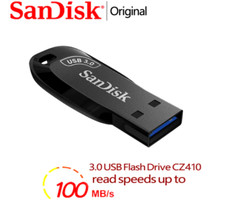 SanDisk Cruzer Glide 128 GB USB 3.0 Flash Drive - Black