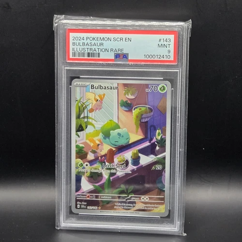 Bulbasaur 143/142 Sv07: Stellar Crown Holo PSA 9