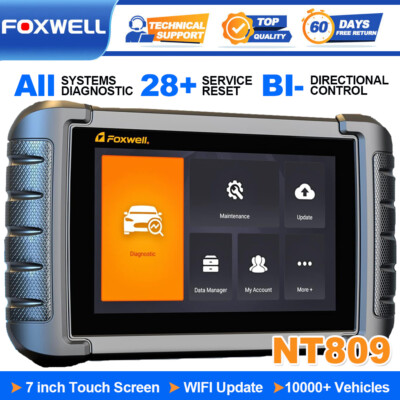 Foxwell NT809 All System Bidirectional Car OBD2 Scanner Diagnostic Tool TPS BMS