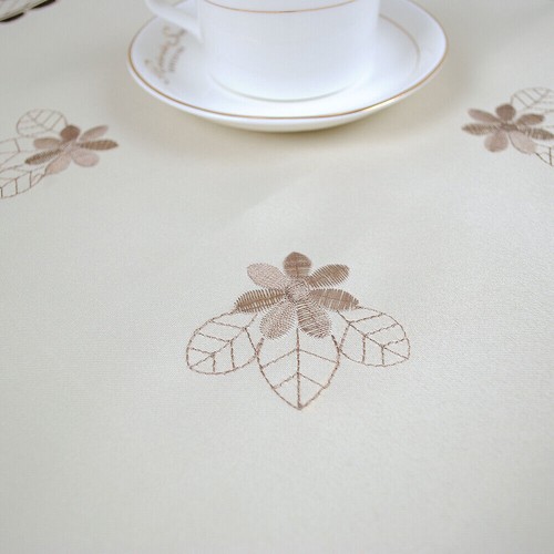 Rectangle Tablecloth Dining Table Cover Vintage Embroidered Floral Lace Doily - Picture 30 of 33