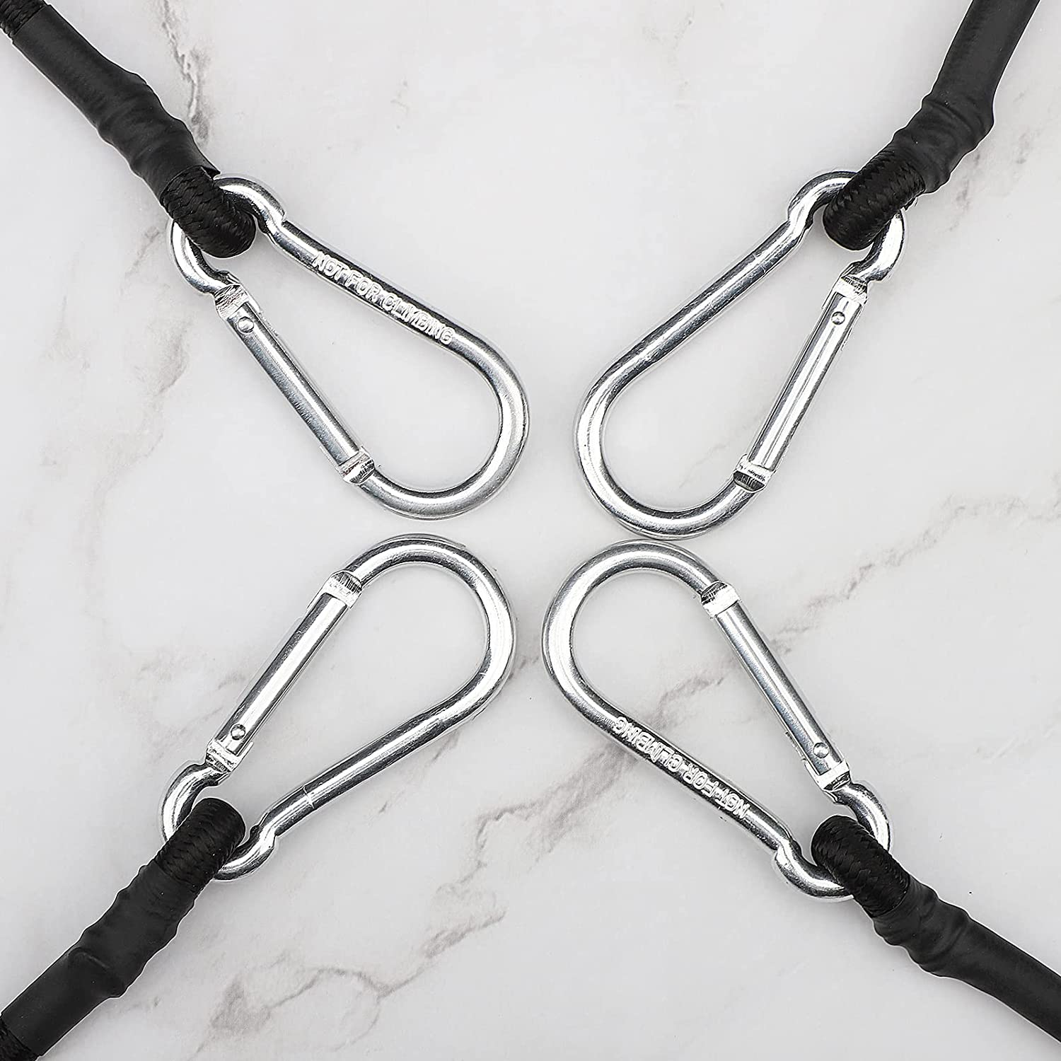 Sangles élastiques Avec Crochets, 200 Cm De Long, Sangles élastiques Réglables En Caoutchouc Noir Avec Crochets Pour Bagages Barres De Toit Baches Chargement Mobile Camps Baches 92263101