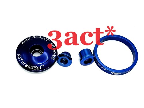 8 pcs Blue (4 Bolt & 4 Nut) Titanium/Ti Chainring Double, Triple Crankset - Imagen 2 de 2