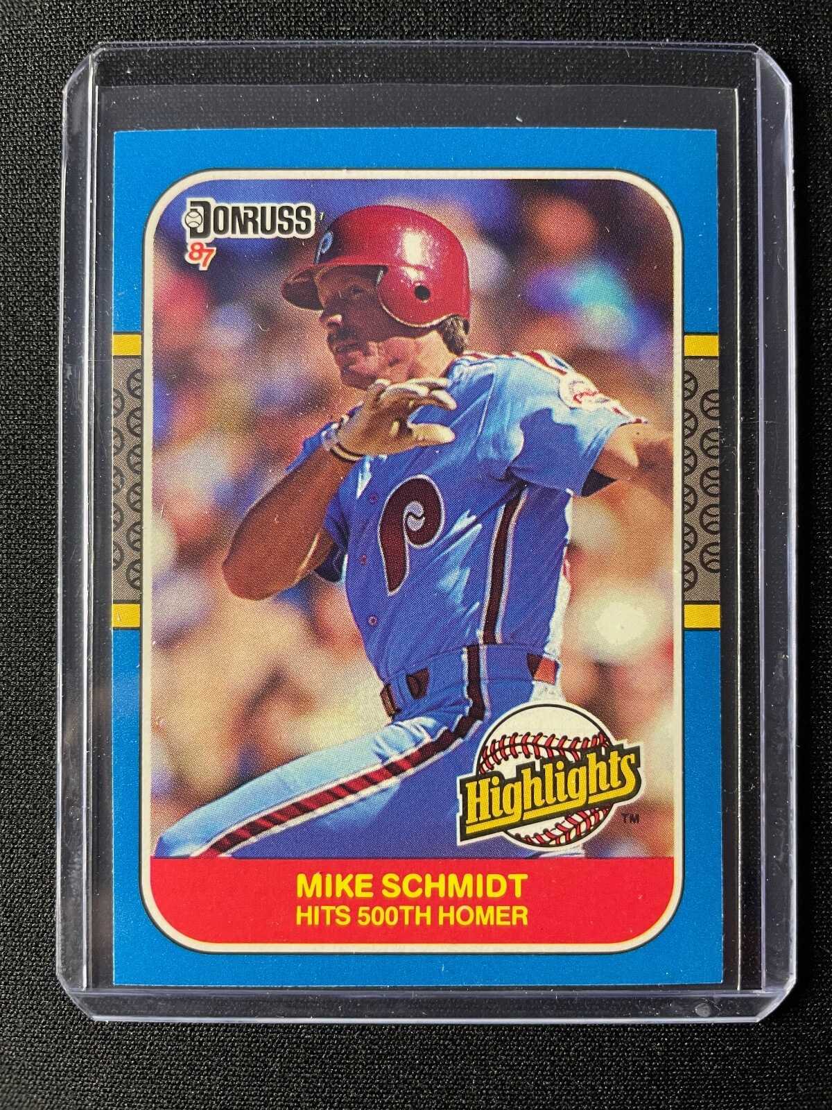 1987 Donruss Highlights Mike Schmidt #2 Phillies!!!