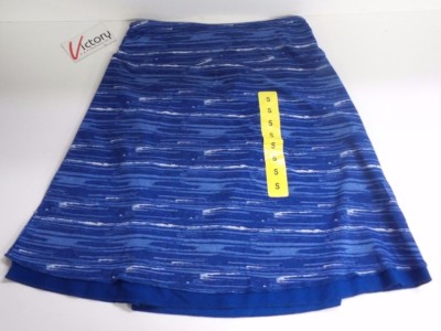 NEW Tranquility Reversible Blue Cobalt Paint Skirt Size Small