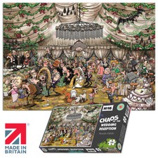 Chaos at the Wedding Reception 1000 or 500 Piece Jigsaw Puzzle Gift Idea