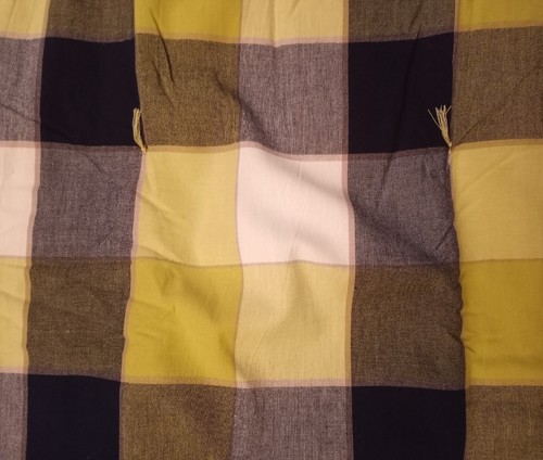 POTTERY BARN KIDS Pillow Sham James Plaid Standard Navy Blue Green Hand Quilted - Picture 6 of 9