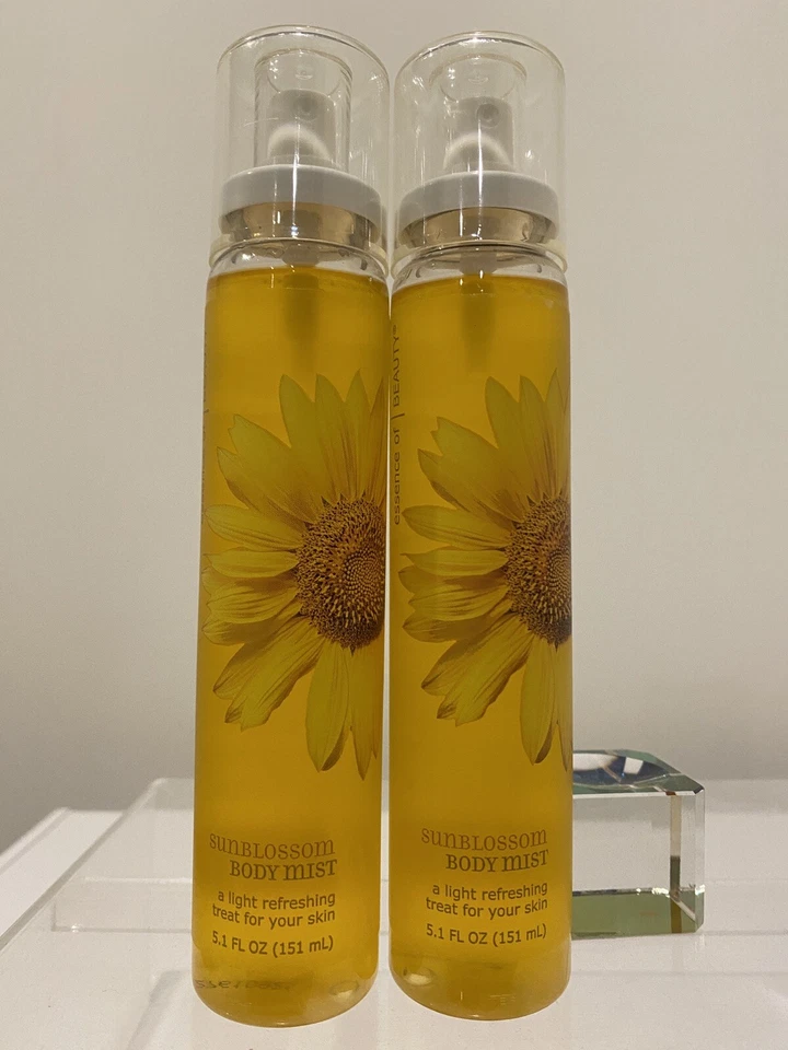 x2 Essence Of Beauty Sunblossom Fragrance Body Mist Spray Splash Duo Rare! New! - Image 3 of 4