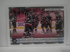 2021-22 Topps NHL Sticker Collection #66 2020/21 Team Highlights ARIZONA