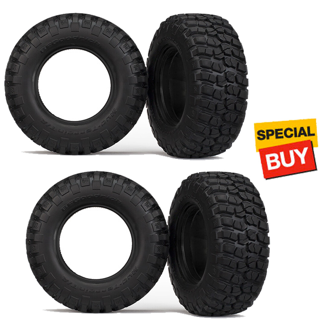 Traxxas Tires BF Goodrich Mud-Terrain 4x4 Front / Rear : Slash 4x4