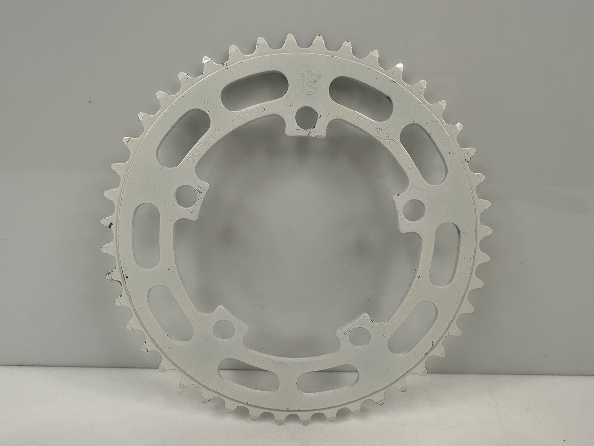 Vintage Sugino BMX Racing 44t Chainring 110 White Japan HTF NOS | eBay