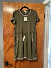 Ella Moon Women Green Casual Dress Medium