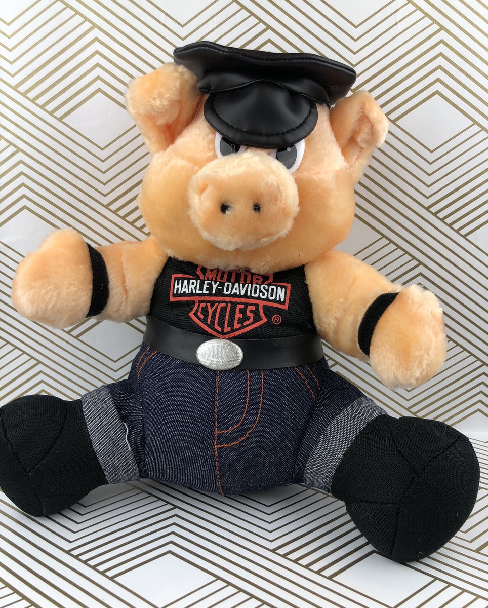 1993 Harley Davidson Biker Hog Stuffed Animal Vintage Plush Toy