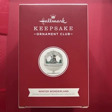 HALLMARK KEEPSAKE CLUB ORNAMENT WINTER WONDERLAND MAGIC SOUND & MOTION 2018 NIB