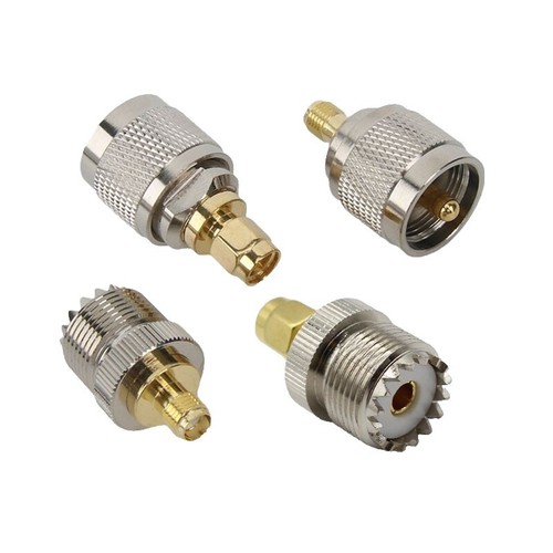 Adattatore Uhf Femmina Sma Maschio Adattatore Coassiale Mini UHF Femmina A SMA Maschio - 50 Ohm, Placcato Oro, Per Radiofrequenza Adattatore RF Oro - Foto 13