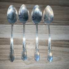 Wm A Rogers A1 Plus Oneida Meadowbrook Heather Silverplate Set/4 TableSpoons