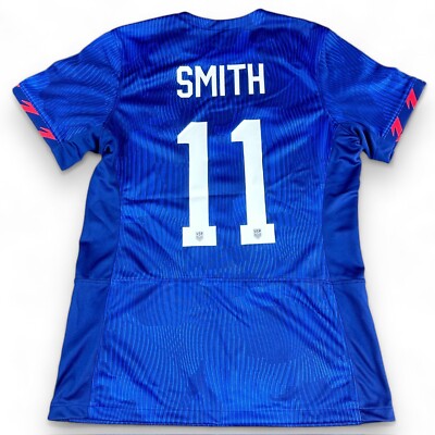 Nike USWNT Sophia Smith #11 Soccer Jersey Womens Sz L SLIM FIT Blue DR4000-406