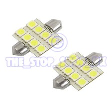 2x Ersatz 8 LED 35mm Innenraumlampe Licht ICE Weiße Glühbirnen (DA3650508A)