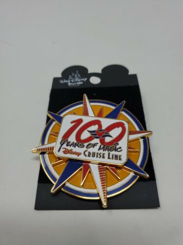 DCL Disney PIN 2001 Cruise Line 100 Years of Magic Spinner New on Card! PP #6563 - Picture 1 of 3