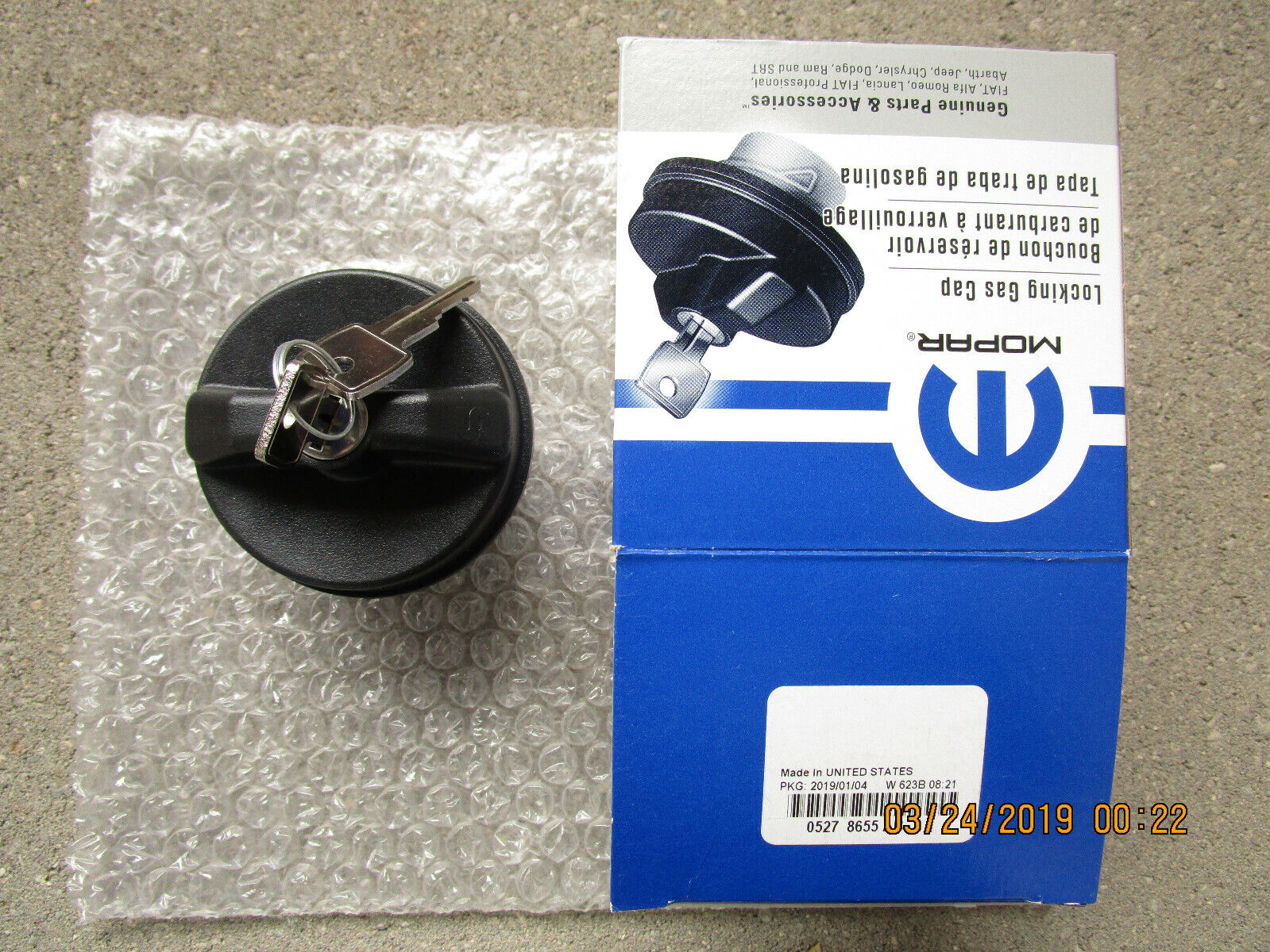 01 - 19 JEEP WRANGLER FUEL GAS TANK FILLER CAP LOCKING LOCK WITH KEY OEM  NEW 304626101654 | eBay