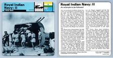 Royal Indian Navy : II - 1939-45 - War At Sea - WW2 Edito-Service SA 1977 Card